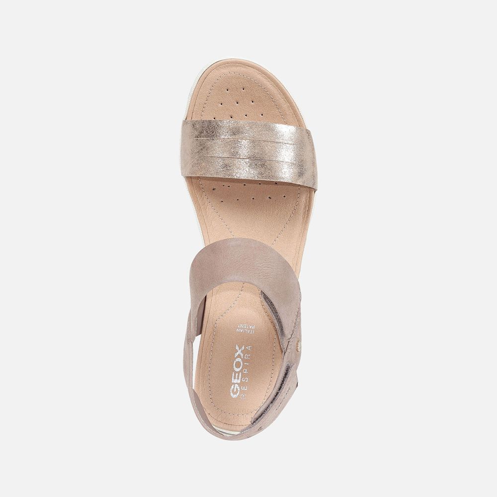 Sandalias Geox Senhora Bege - Vega - GRMVY5301